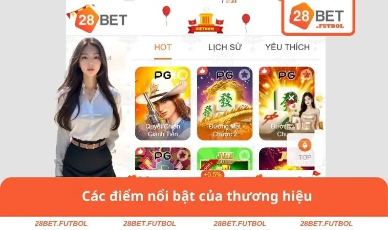 28bet 29 Điểm nổi bật của thương hiệu