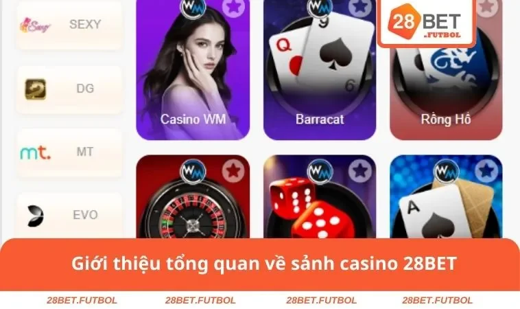 Casino 28BET 1 Giới thiệu tổng quan về sảnh casino 28BET